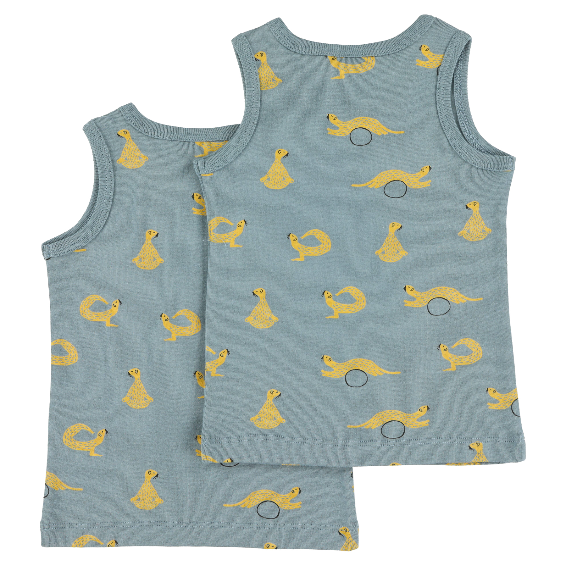Singlets 2-pack | 98 - 3y - Whippy Weasel